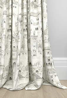 Voyage, Parchment - Made to Measure Curtain